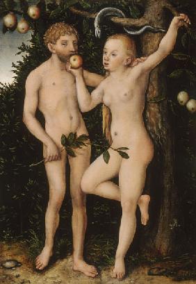Adam und Eva. um 1538