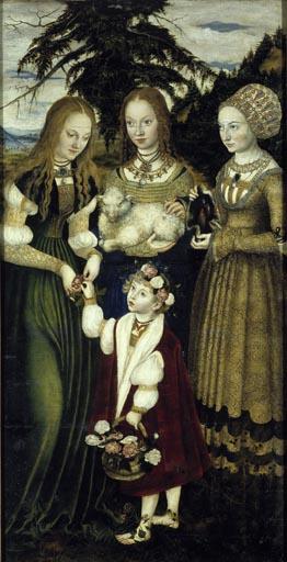 Die Heiligen Dorothea, Agnes und Kunigunde 1506