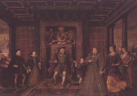 The Family of Henry VIII: An Allegory of the Tudor Succession von Lucas de Heere