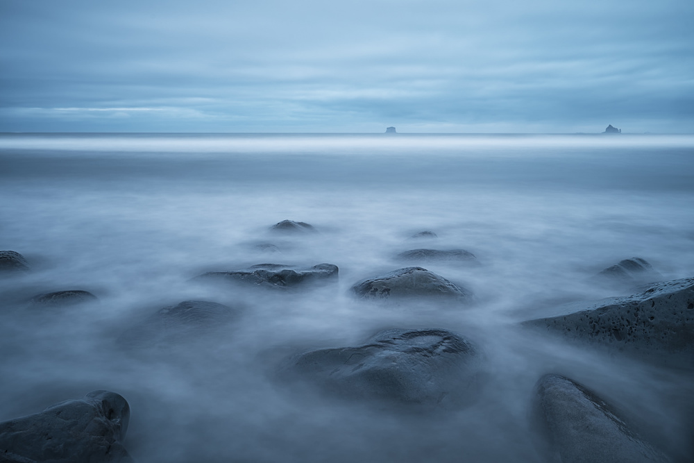 Die blaue Stunde am Rialto-Strand von Lydia Jacobs