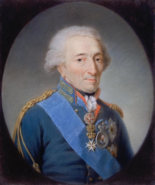 Porträt von Graf Nikolai Iwanowitsch Saltykow (1736-1816) von Martin Ferdinand Quadal