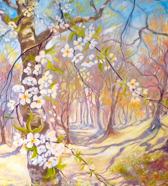 big blossoms in the spring von Mary Smith