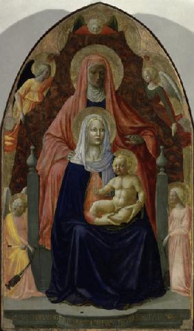 Masaccio u.Masolino,  Anna selbdritt