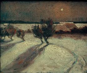 Schneelandschaft im Mondlicht 1903