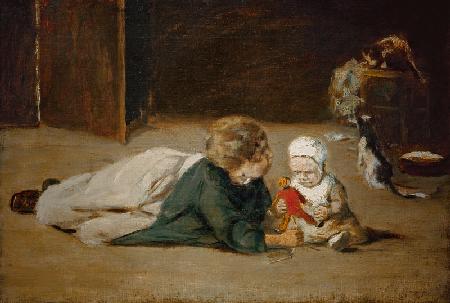 Spielende Kinder – Studie 1876