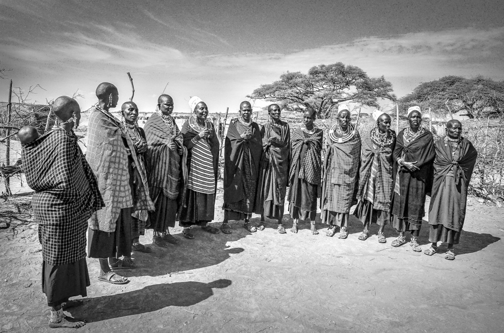 Mitglieder des Massai-Dorfes von Melissa Theil
