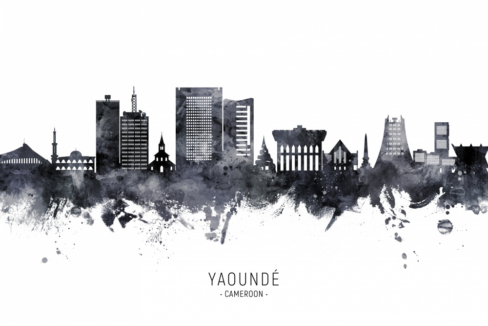 Skyline von Yaoundé,Kamerun von Michael Tompsett