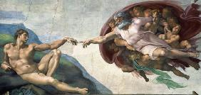 Die Erschaffung Adams - Michelangelo (Buonarroti)