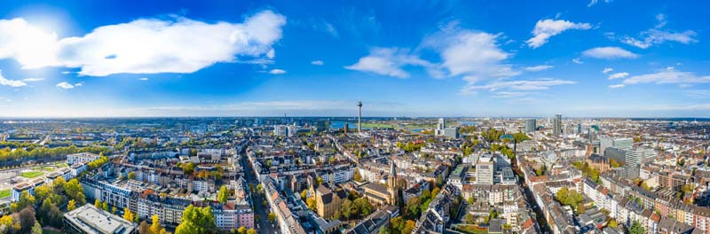 Panorama von Düsseldorf  von Miro May