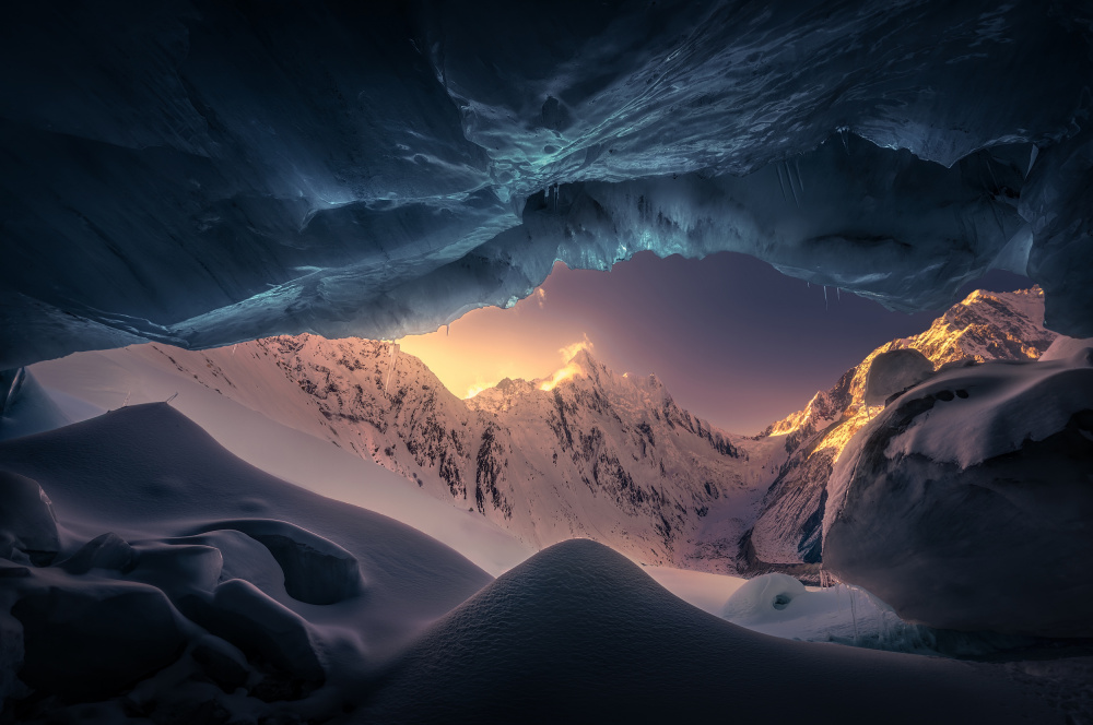 Blaue Eishöhle von NingYun Ye