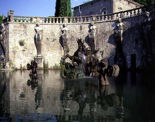The 'Fontana di Pegaso' (Fountain of Pegasus) designed for Cardinal Giovanni Francesco Gambara by Gi von 