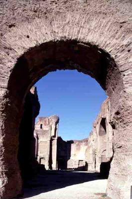 General view of the baths, Roman, 3rd century AD (photo) von 