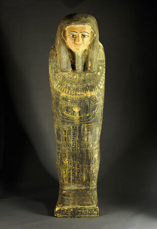 A Wood Anthropoid Sarcophagus For Horsiese von 