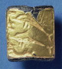 Dolphins Sealstone, Crete, Middle Minoan, c.1800-1700 BC (gold) 1148