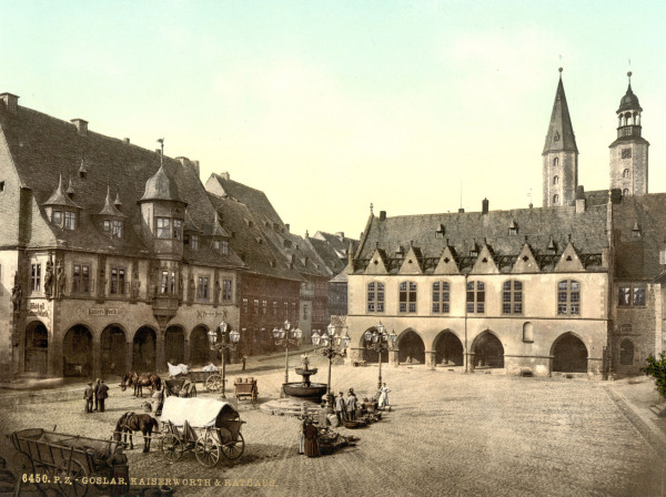 Goslar, Marktplatz mit Kaiserworth von 
