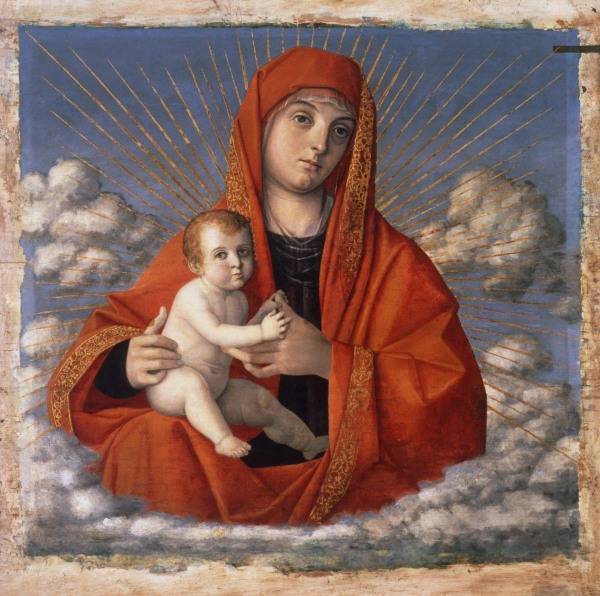 N.Rondinelli, Maria mit Kind in Wolken von 