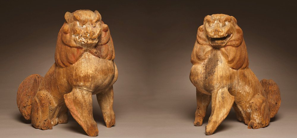 Pair of Koma-inu: Guardian Lion-Dogs 1185–1333 von 