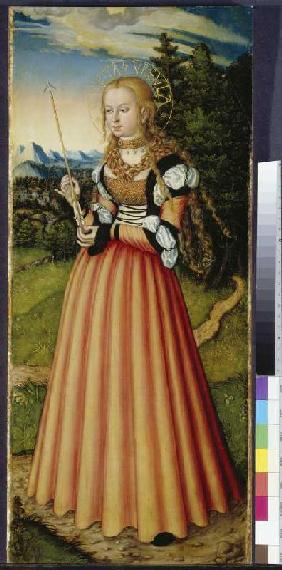 Pfirtscheraltar: Heilige Ursula 1524
