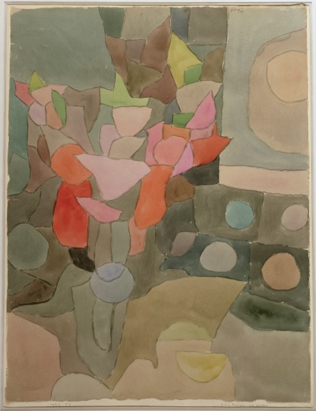 Still Life with Gladioli, 1932 (no 223) (w/c & chalk on paper on cardboard)  von 