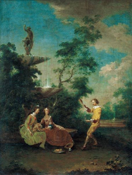 Galante Szene im Park II. 1760