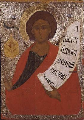 The Holy Prophet Zacharias, Russian icon from an iconostasis in the Antoniev Monastery 1560s