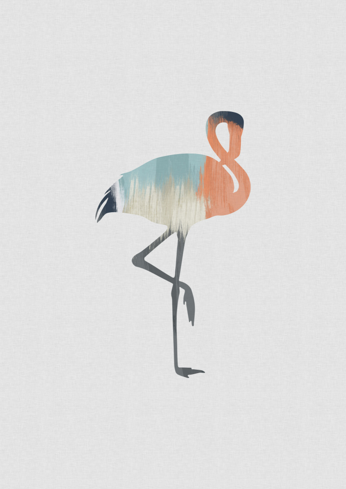 Pastell-Flamingo von Orara Studio