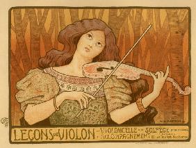 Leçons de Violon (Plakat) 1898