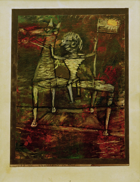 Zwergherold zu Pferd, 1923, 186. von Paul Klee