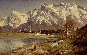 Die Karwendelspitze im Vorfrühling 1932