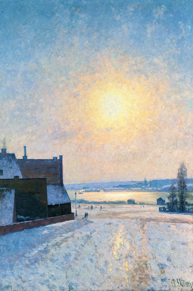 Sun and Snow, Scene from Stockholm von Per Ekstrom