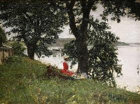 Am Ufer eines dänischen Sees. 1889