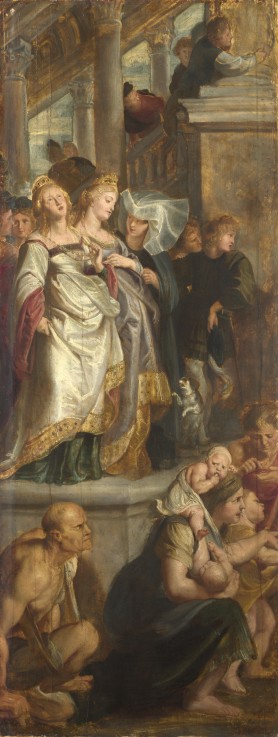 Drei Bavos Schwestern. Entwurf für den Altar der Kathedrale St. Bavo in Gent von Peter Paul Rubens