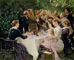 Künstlerfest bei M. u. A. Ancher 1888