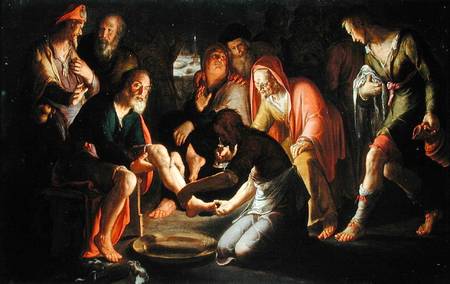 Christ Washing the Disciples' Feet von Peter Wtewael