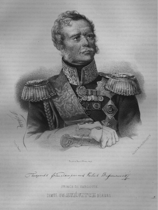 Porträt von Iwan Fjodorowitsch Paskewitsch-Eriwanski, Graf von Eriwan, Fürst von Warschau von P.F. Borel
