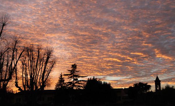 Nuvole al Tramonto su Pisa 2015