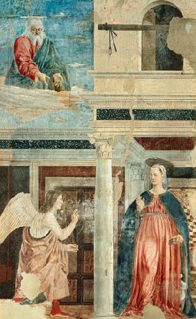 Annunciation, from the True Cross Cycle completed