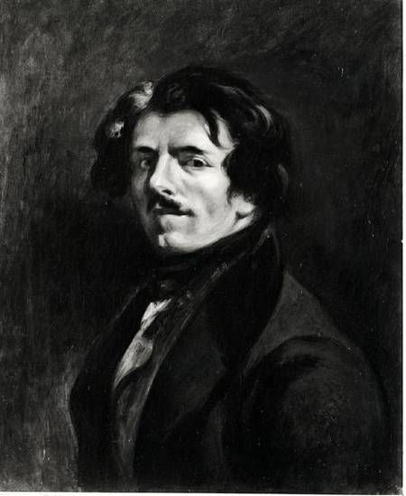 Portrait of Eugene Delacroix (1798-1863) after a self portrait of 1834 von Pierre Andrieu
