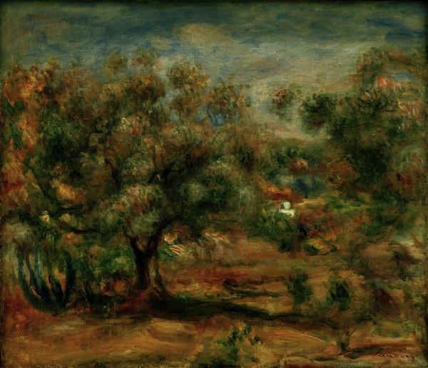Renoir / Landscape near Cagnes / 1909/10 von Pierre-Auguste Renoir