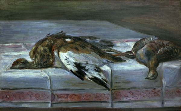 Renoir/Still life w.pheasant a.partridge von Pierre-Auguste Renoir
