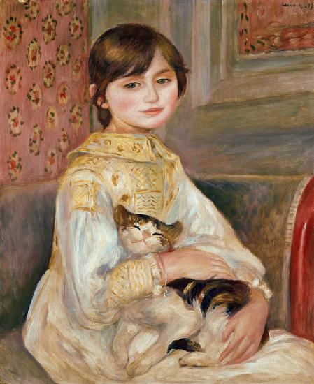 Mademoiselle Julie Manet (Kind mit Katze) 1887