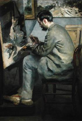Frederick Bazille at his Easel 1867