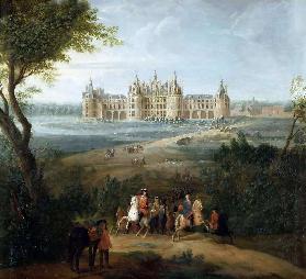 Blick auf das Schloss Chambord vom Park aus gesehen 1723