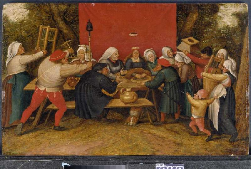 Geschenke für die Braut von Pieter Brueghel d. J.