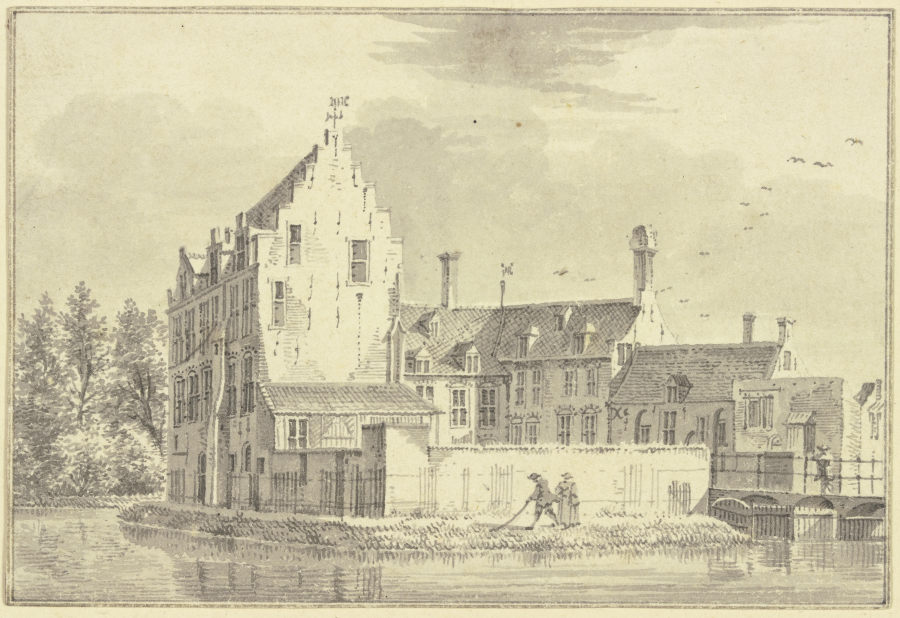Het Huys Ryzenborgh by Utrecht von Pieter van Liender
