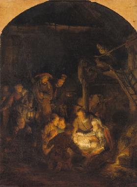 Rembrandt, Anbetung der Hirten 1646