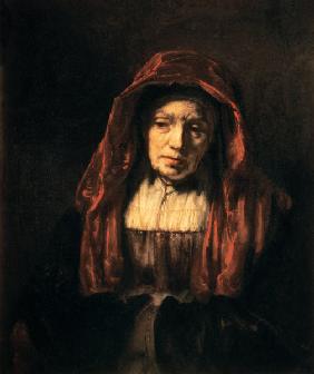 Bildnis einer alten Frau (der Mutter des Künstlers) 1654