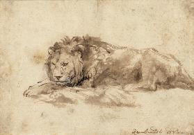Liegender Löwe Liggende leeuw 1650-59