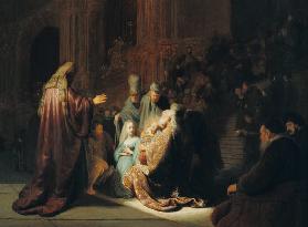 Rembrandt, Simeon im Tempel 1631