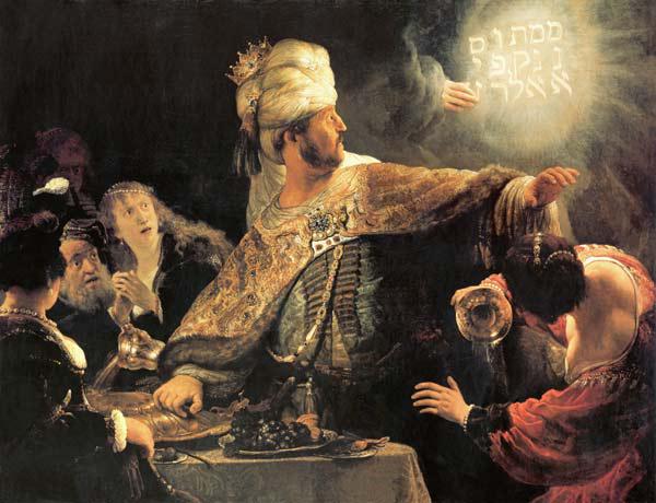 Das Fest des Belsazar 1638